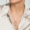 New Gabriel & Co. 14K Yellow Gold Diamond Swirl Pendant Necklace