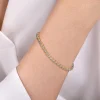 Hot Gabriel & Co. 14K Yellow Gold Diamond Tennis Bracelet
