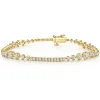 Best Gabriel & Co. 14K Yellow Gold Diamond Tennis Bracelet