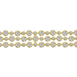 Outlet Gabriel & Co. 18K Yellow Gold Diamond Tennis Bracelet