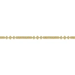 Best Gabriel & Co. 14K Yellow Gold Diamond Tennis Bracelet