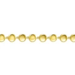 Gabriel & Co. 14K Yellow Gold Disc Station Tennis Bracelet