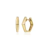 Online Gabriel & Co. 14K Yellow Gold Geometric Huggie Earrings
