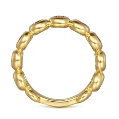 Gabriel & Co. 14K Yellow Gold GN - Garnet Ladies Ring
