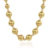 Clearance Gabriel & Co. 14K Yellow Gold Graduated Bujukan Bead 16 Inch Necklace