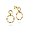Gabriel & Co. 14K Yellow Gold Graduating Bujukan Ball Circle Drop Earrings