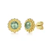 Outlet Gabriel & Co. 14K Yellow Gold Green Amethyst Bujukan Stud Earrings
