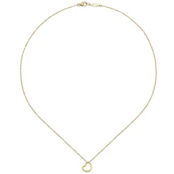 Best Gabriel & Co. 14K Yellow Gold Heart Pendant Necklace