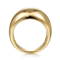 Discount Gabriel & Co. 14K Yellow Gold High Polished Dome Ring