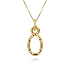 Sale Gabriel & Co. 14K Yellow Gold Hinge Function Bujukan Pendant Necklace