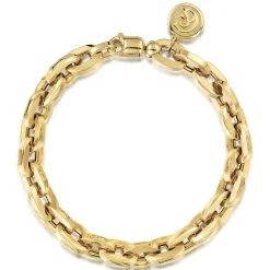 New Gabriel & Co. 14K Yellow Gold Hollow Link Bracelet