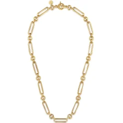 Clearance Gabriel & Co. 14K Yellow Gold Hollow Tube Link Chain Necklace
