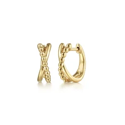 Clearance Gabriel & Co. 14K Yellow Gold Huggie Earrings-Bujukan