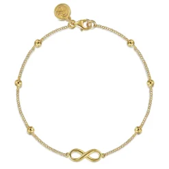 Outlet Gabriel & Co. 14K Yellow Gold Infinity Chain Bracelet-Bujukan