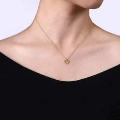Discount Gabriel & Co. 14K Yellow Gold Infinity Heart Pendant Necklace