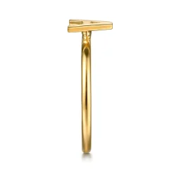Outlet Gabriel & Co. 14K Yellow Gold Initial A Stackable Ring