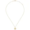 Clearance Gabriel & Co. 14K Yellow Gold Interwoven Floral Pendant Necklace