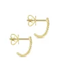 Discount Gabriel & Co. 14K Yellow Gold J Curve Diamond Cross Stud Earrings