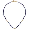 Gabriel & Co. 14K Yellow Gold Lapis Beads Necklace