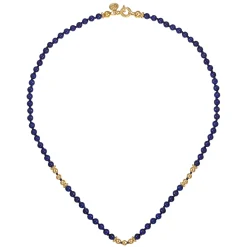 Gabriel & Co. 14K Yellow Gold Lapis Beads Necklace