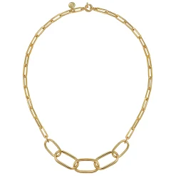Sale Gabriel & Co. 14K Yellow Gold Large Oval Link Chain Necklace