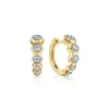 Online Gabriel & Co. 14K Yellow Gold Layered 10mm Diamond Huggies