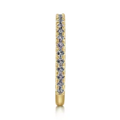 Gabriel & Co. 14K Yellow Gold Manmade Alexandrite Stackable Ring