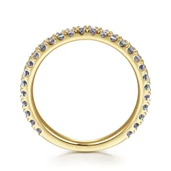 Gabriel & Co. 14K Yellow Gold Manmade Alexandrite Stackable Ring
