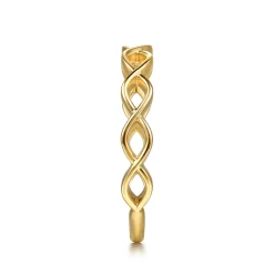 Best Gabriel & Co. 14K Yellow Gold Maqurise Shape Stackable Ring