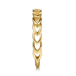 Sale Gabriel & Co. 14K Yellow Gold Marquise Shape Stackable Ring