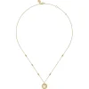 New Gabriel & Co. 14K Yellow Gold Medallion Necklace-Bujukan