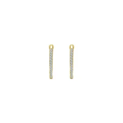 Online Gabriel & Co. 14K Yellow Gold Micro Pave 15mm Round Inside Out Diamond Hoop Earrings
