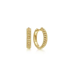 New Gabriel & Co. 14K Yellow Gold 20mm Bujukan Classic Hoop Earrings