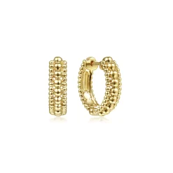 Outlet Gabriel & Co. 14K Yellow Gold 15mm Bujukan Huggies