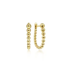 Sale Gabriel & Co. 14K Yellow Gold 15mm Bujukan Huggie Earrings