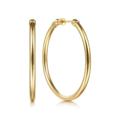 Clearance Gabriel & Co. 14K Yellow Gold 40mm Classic Hoop Earrings