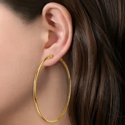 Gabriel & Co. 14K Yellow Gold 70 mm Classic Hoop Earrings
