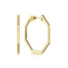 Hot Gabriel & Co. 14K Yellow Gold 30mm Geometric Classic Hoop Earrings