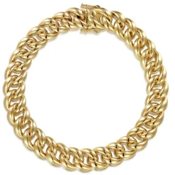 Online Gabriel & Co. 14K Yellow Gold 10mm Hollow Cuban Link Tennis Bracelet