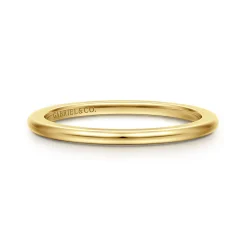 Outlet Gabriel & Co. 14K Yellow Gold 1.3mm Mini Spacer Band