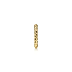 Gabriel & Co. 14K Yellow Gold 13mm Rope Single Cuff Earrings