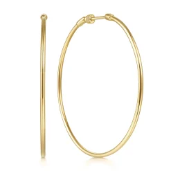 Sale Gabriel & Co. 14K Yellow Gold 50mm Round Classic Hoop Earrings