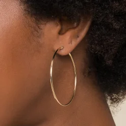 Sale Gabriel & Co. 14K Yellow Gold 50mm Round Classic Hoop Earrings