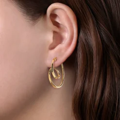 Outlet Gabriel & Co. 14K Yellow Gold 30mm Twisted Hoop Earrings
