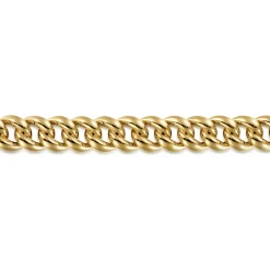 Discount Gabriel & Co. 14K Yellow Gold 10mm Width Classic Plain Men's Mix Cuban Bracelet