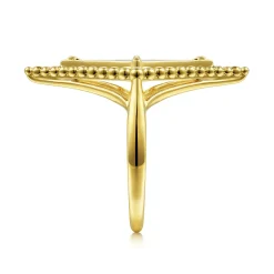 Discount Gabriel & Co. 14K Yellow Gold Onyx Rhombus Bujukan Ring