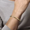 Sale Gabriel & Co. 14K Yellow Gold Open Cuff Angular Cuts Square Bangle