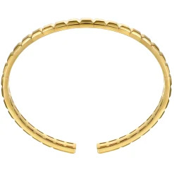 Sale Gabriel & Co. 14K Yellow Gold Open Cuff Angular Cuts Square Bangle