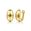 Clearance Gabriel & Co. 14K Yellow Gold Oval Huggie Earrings
