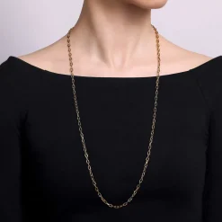 Outlet Gabriel & Co. 14K Yellow Gold Oval Link Chain Necklace